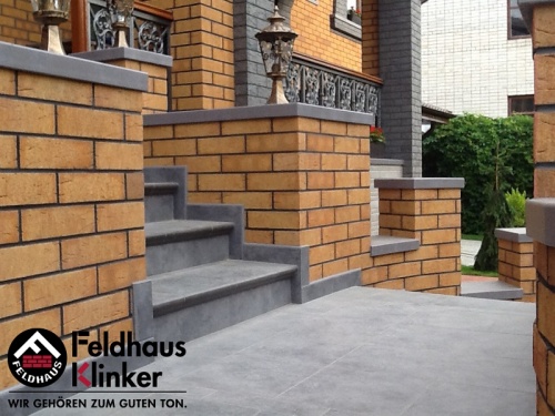 Клинкерная фасадная плитка Feldhaus Klinker R268 nolani viva rustico, 240*71*9 мм